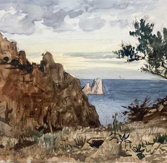 Sain Eduard Alexandre - Capri, the Faraglioni